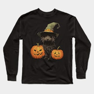 Halloween Black Dog Long Sleeve T-Shirt